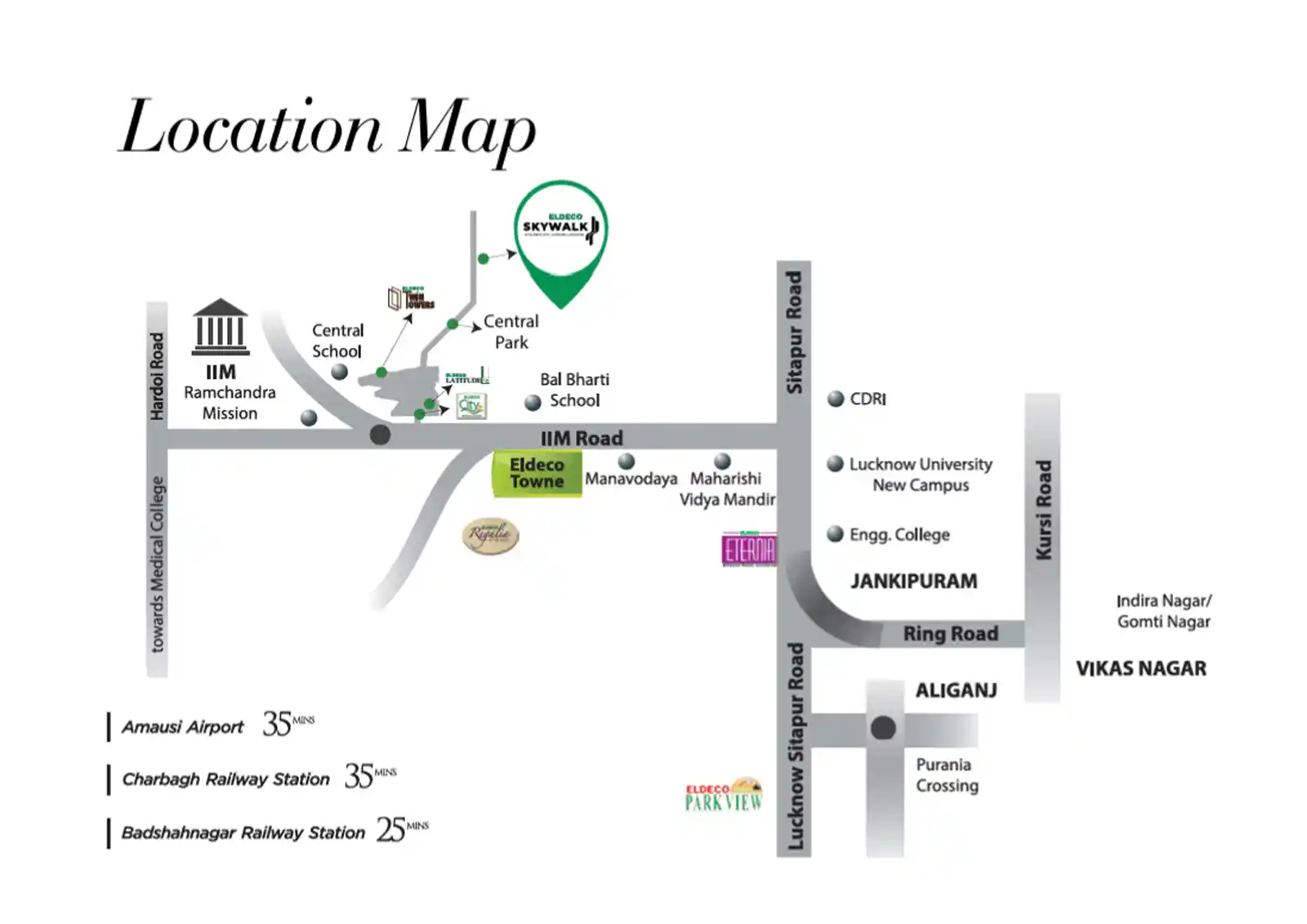 eldeco-skywalk-location-map